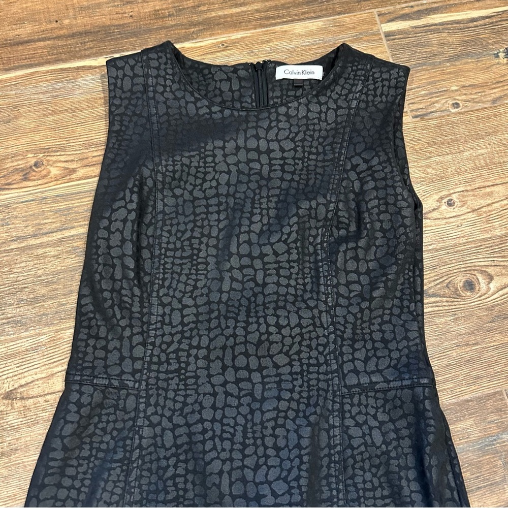 Calvin Klein Black Sleeveless Sheath Mini Dress - Picture 3 of 10